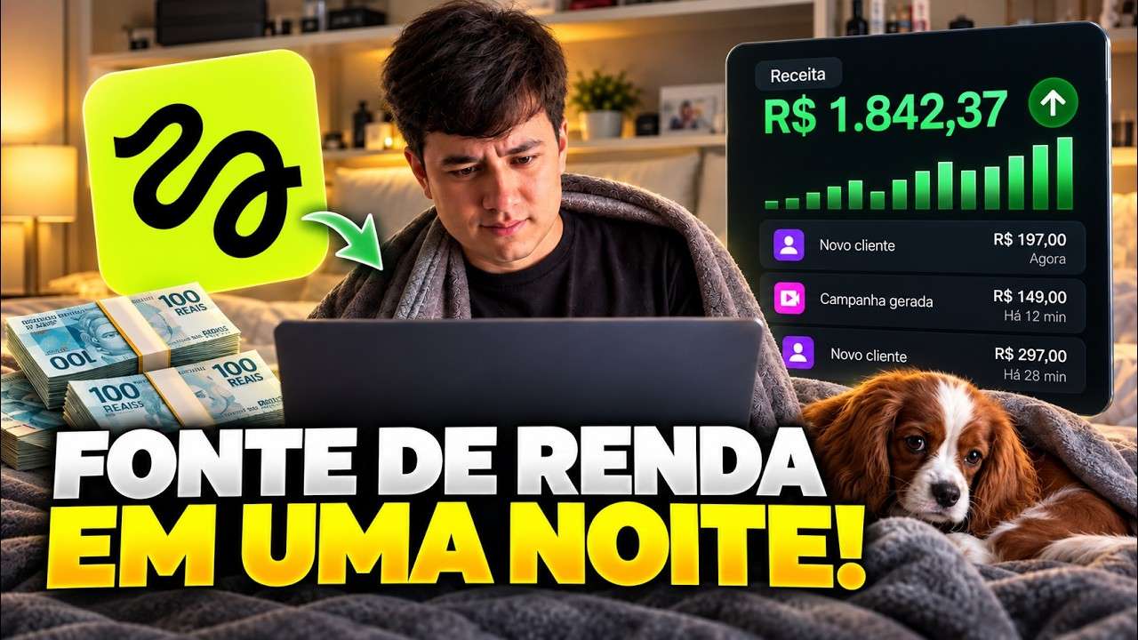 RENDA EXTRA TRABALHANDO DE NOITE: CRIEI UM APP DO ZERO PRA GANHAR DINHEIRO! (Higgsfield API)