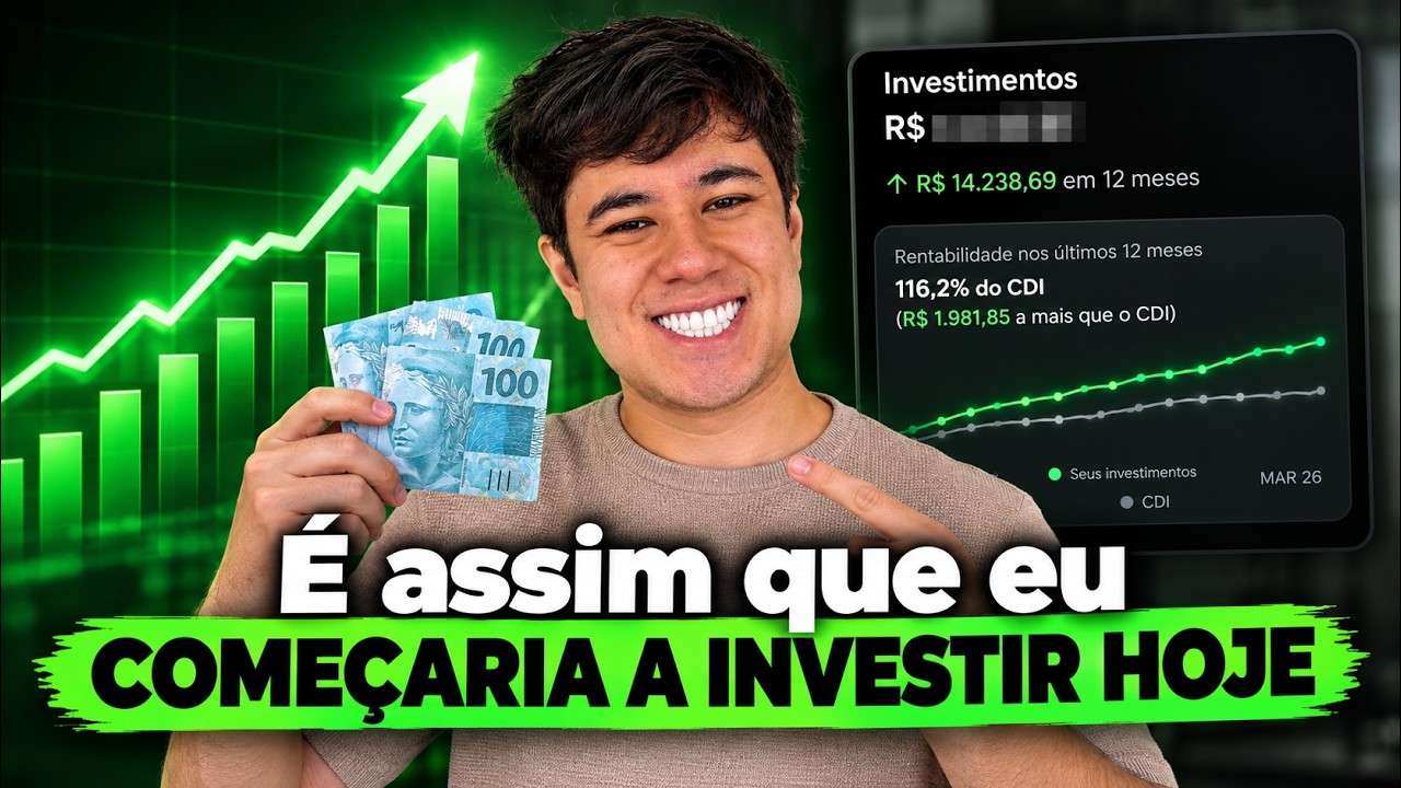 COMO EU COMEÇARIA A INVESTIR HOJE? | Como começar a investir do zero?