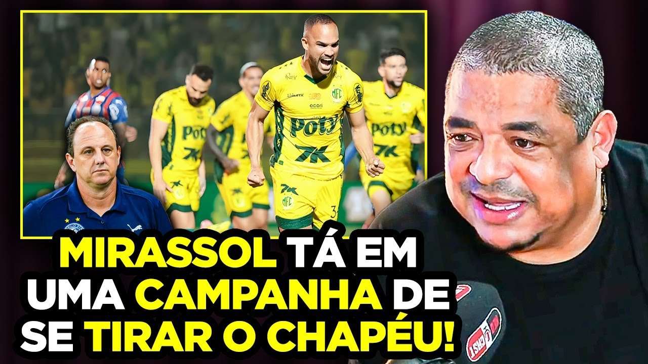 TÁ JOGANDO MUITO: VAMPETA SOLTA O VERBO SOBRE GOLEADA DE MIRASSOL CONTRA BAHIA