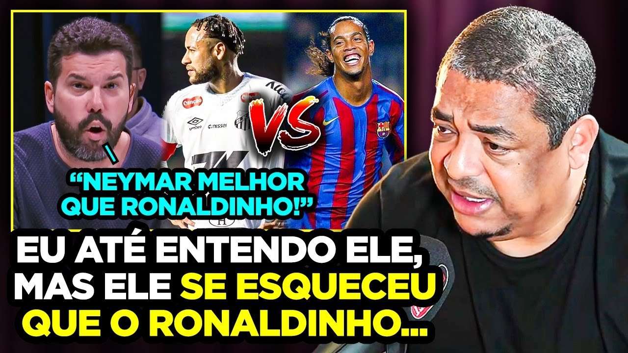 NEYMAR OU RONALDINHO? VAMPETA RESPONDE BRUNO FORMIGA NA LATA!