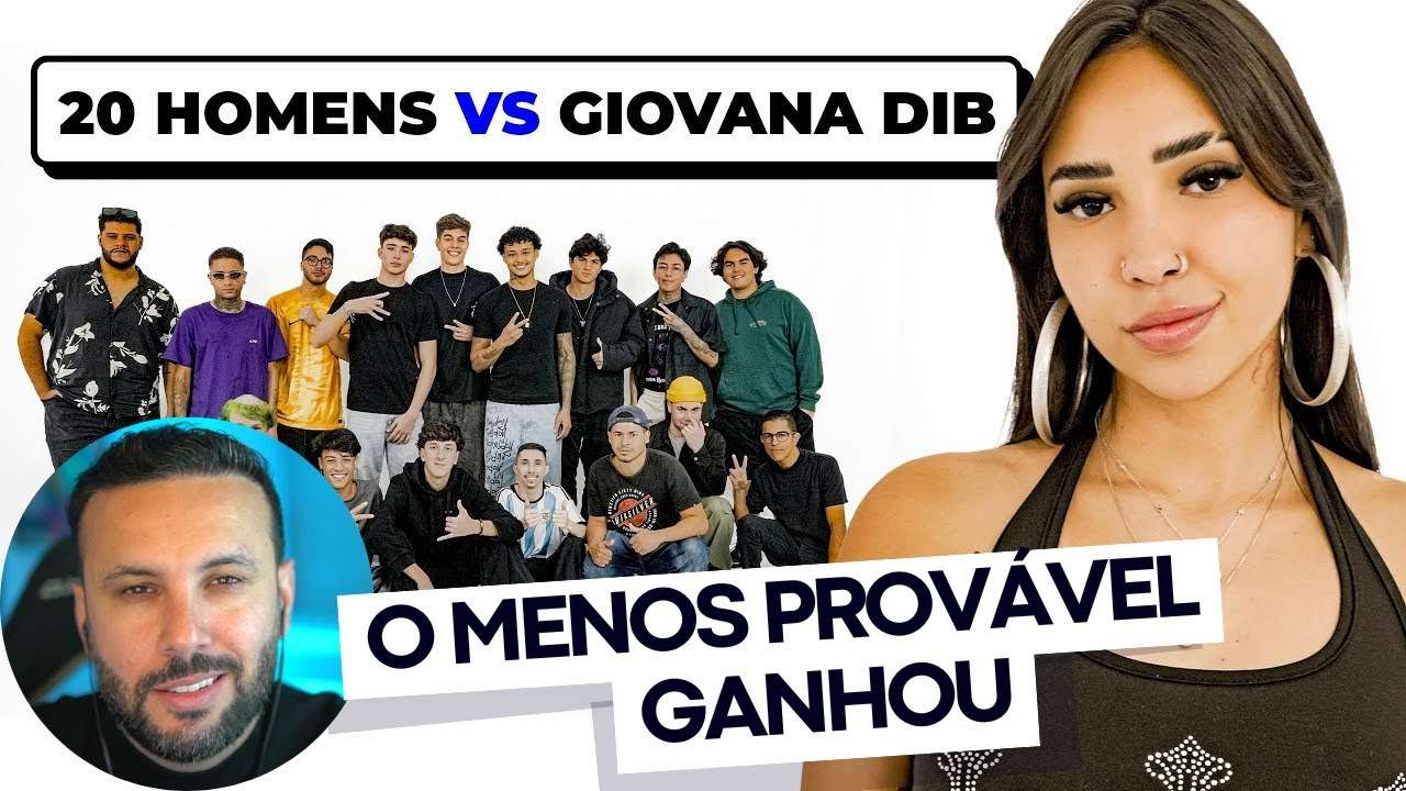 20 HOMENS VS GIOVANA DIBB - REACT NERD SEDUTOR