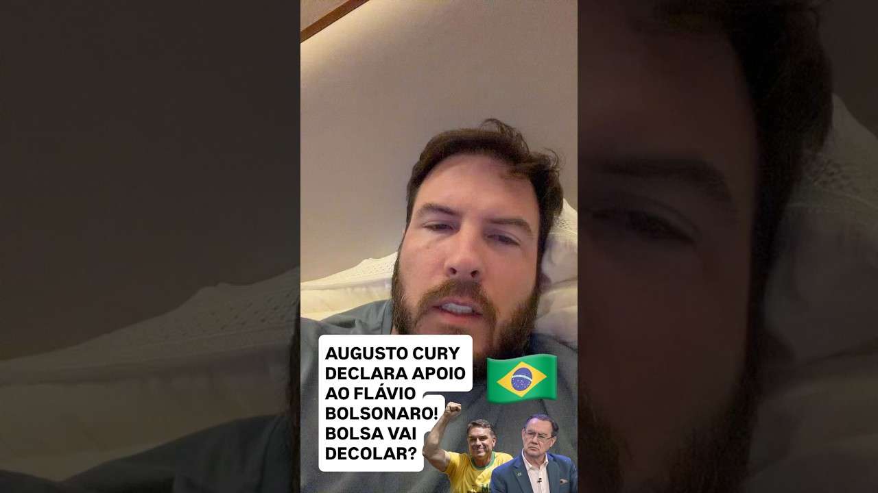 CURY DECLARA APOIO AO FLÁVIO (bolsa vai disparar?)