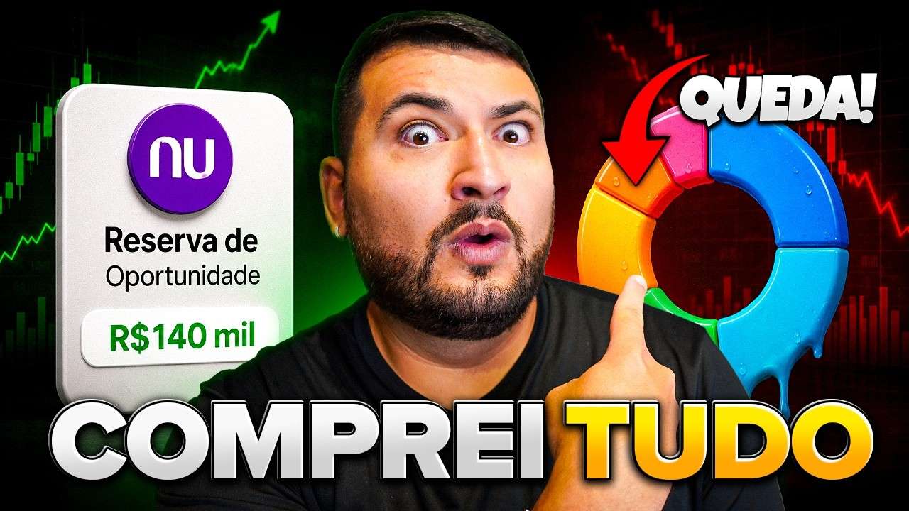 RESGATEI R$140 MIL DA RESERVA E COMPREI TUDO NA MAIOR QUEDA DO ANO