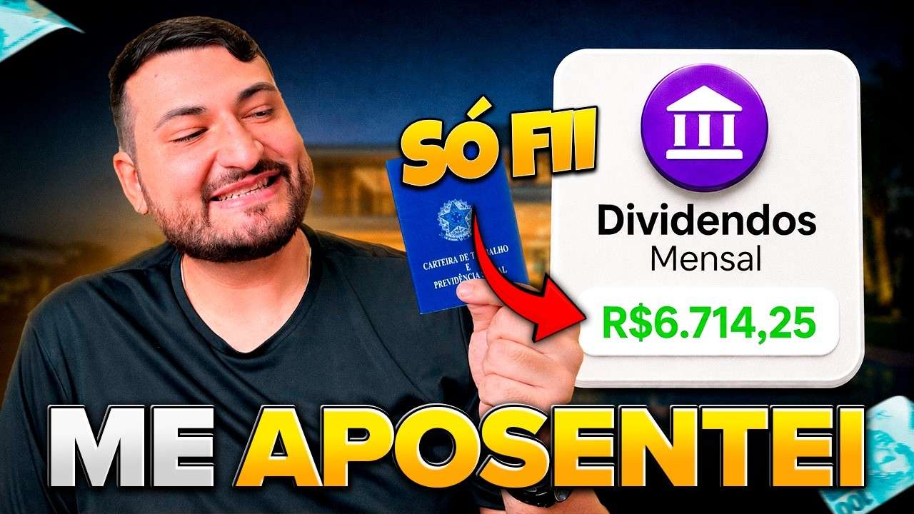 RECEBI R$6.714,25 DE DIVIDENDOS ESSE MÊS E ME APOSENTEI COM FIIs (comecei com R$10)