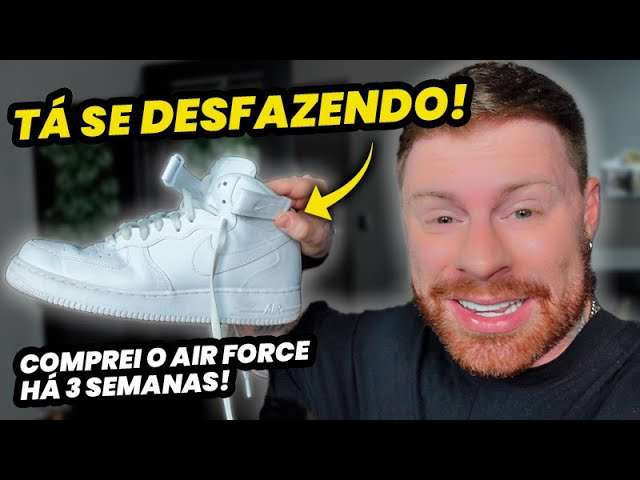 Comprei um AIR FORCE 1 NOVO no SHOPPING e ele tá se DESFAZENDO! É Réplica? Material Ruim?