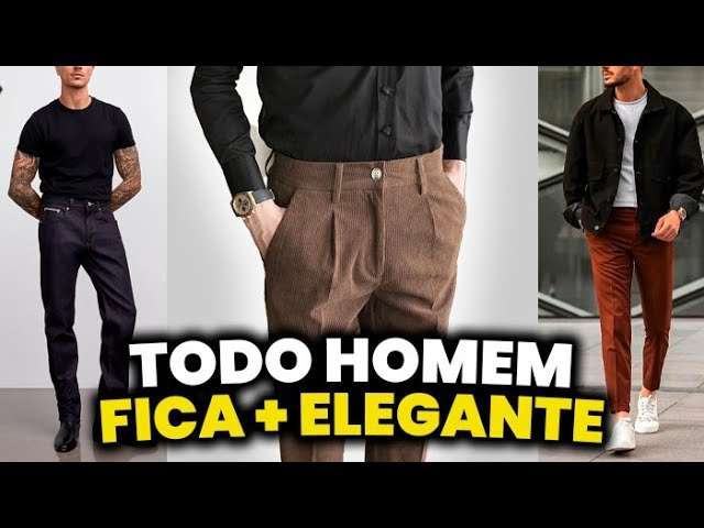 As 4 CALÇAS que vão te deixar MAIS ELEGANTE (Você PRECISA TER!) | Moda Masculina