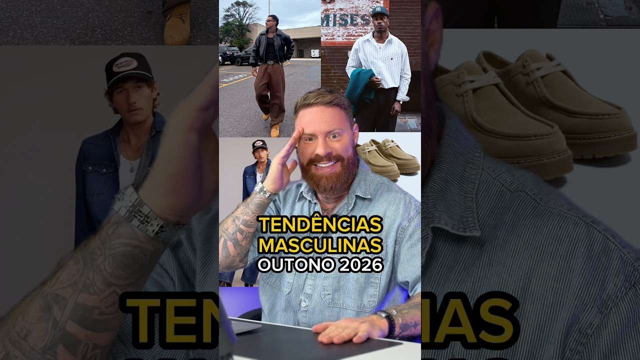 4 TENDÊNCIAS MASCULINAS pro OUTONO 2026 🔥🍁