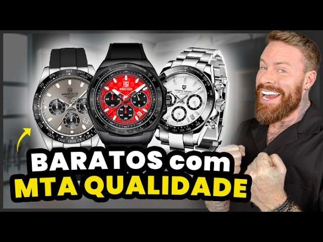 5 Relógios MONSTROS de QUALIDADE e MUITO BARATOS, que Eu tenho na minha Coleção!