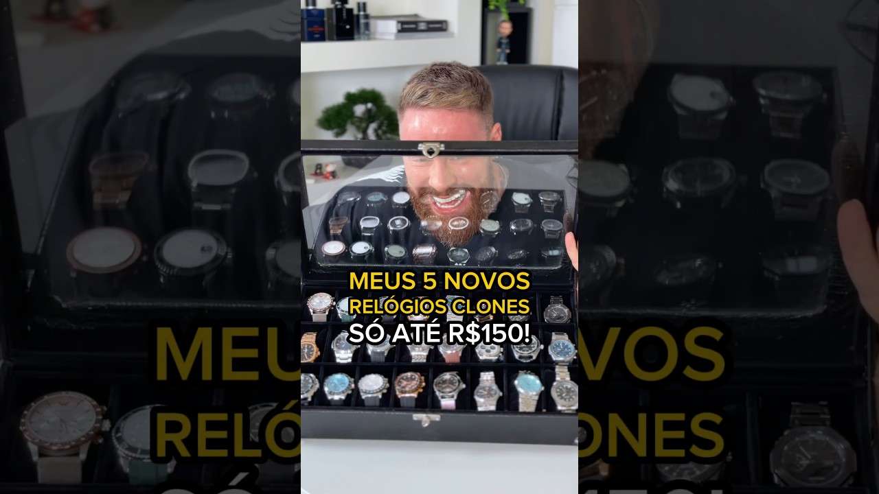 Meus 5 NOVOS RELÓGIOS HOMAGE, só até R$150 🔥
