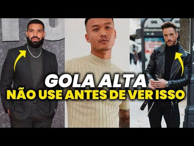 CAMISETA GOLA ALTA: 15 Looks pra SE INSPIRAR antes de USAR | Moda Masculina