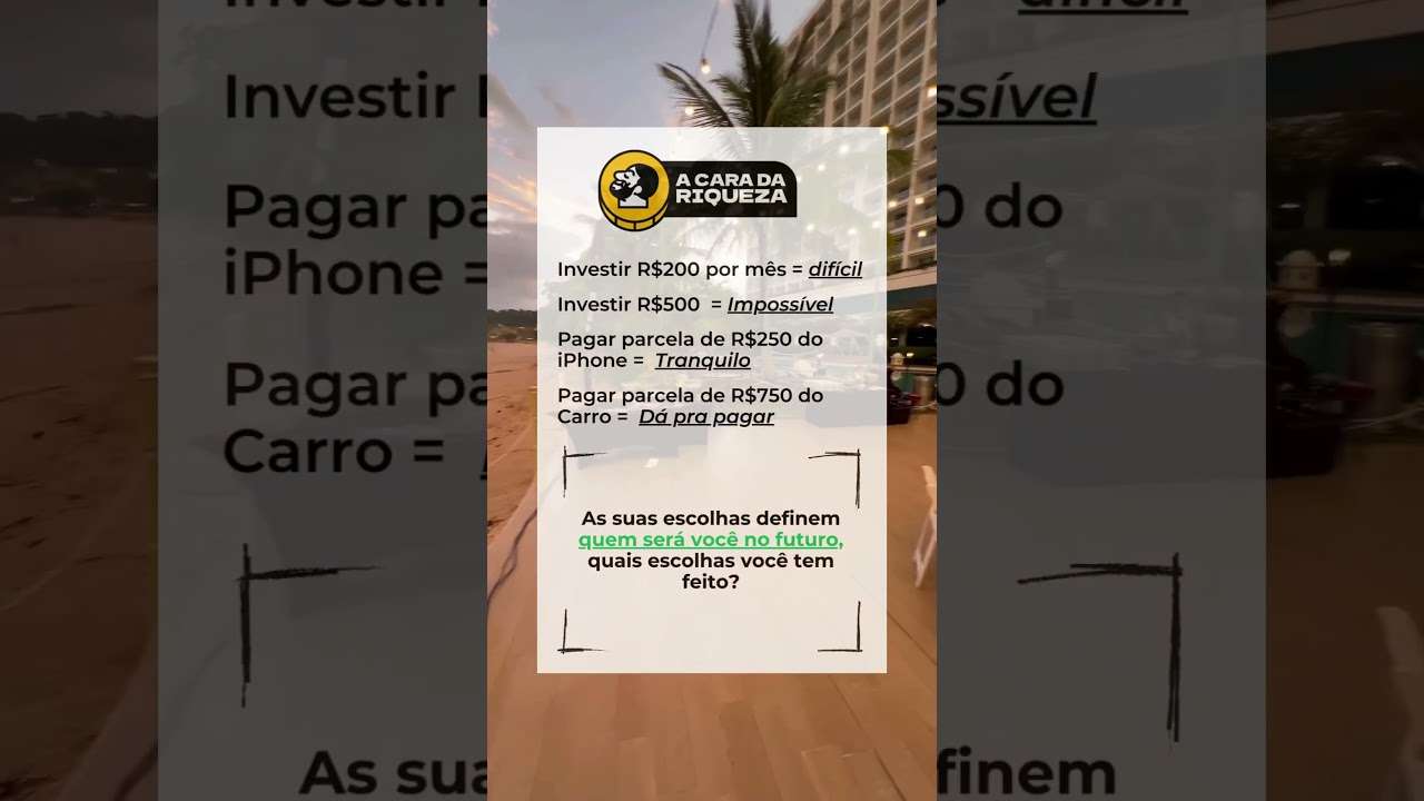 É assim ou não é? Comenta aí se você já começou sua trajetória nos investimentos! #investimento