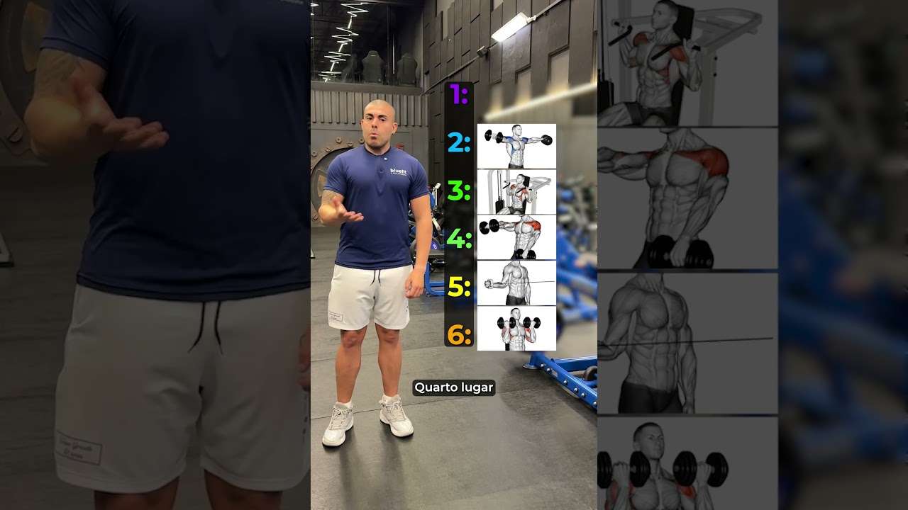 6 melhores exercícios pra ombro #shorts