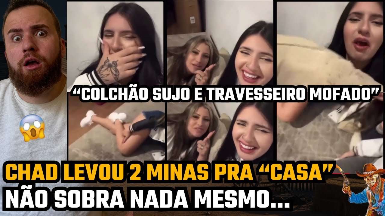 CHAD LEVOU AS 2 PARA UMA CASA SEM CAMA, TRAVESSEIRO MOFADO E COLCHÃO SUJO! NÃO SOBROU NADA MESMO 😂😂