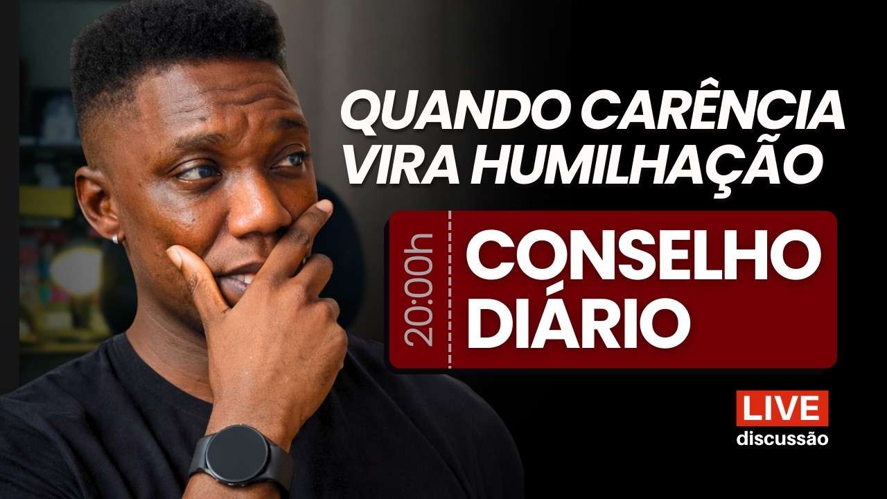 A CARÊNCIA MASCULINA É O FIM DO AMOR PRÓPRIO | CONSELHO DIÁRIO #40