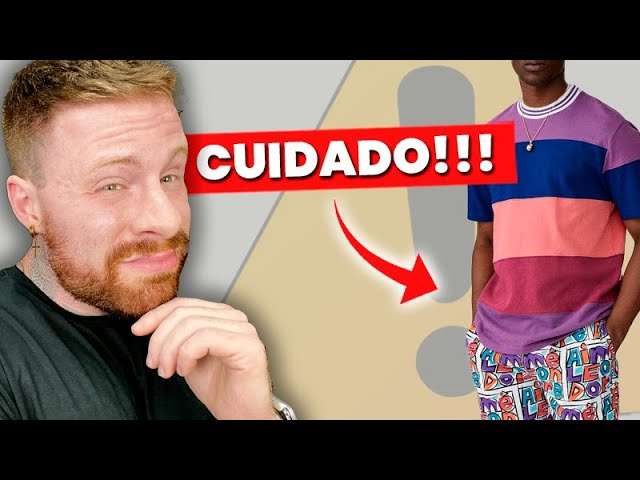 CAMISETA COLORIDA: 4 GAFES que DESTROEM o Visual (e Você NÃO percebe!)