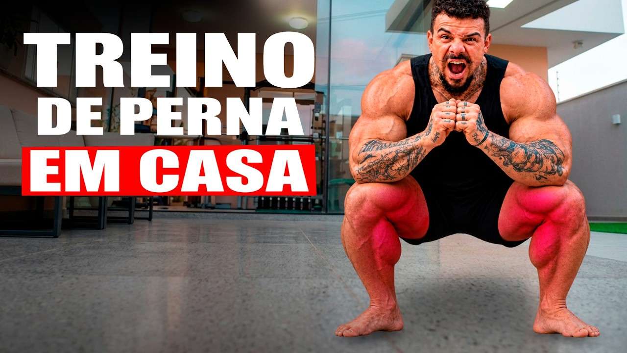 TREINO DE PERNA EM CASA PARA CRESCER COXA E GLÚTEO SEM EQUIPAMENTO