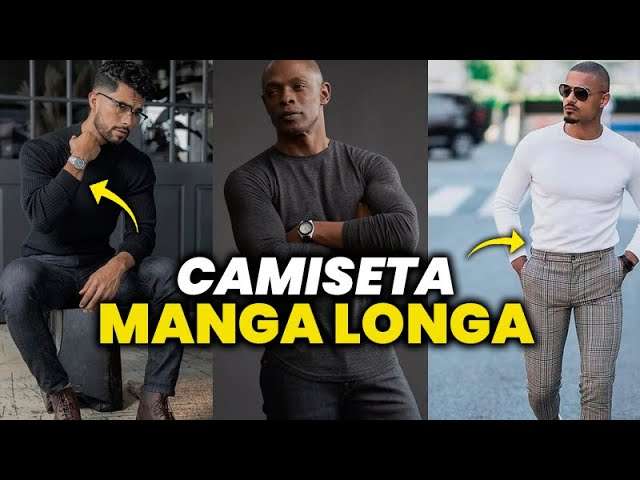 CAMISETA MANGA LONGA: 12 Looks pra SE INSPIRAR antes de USAR | Moda Masculina