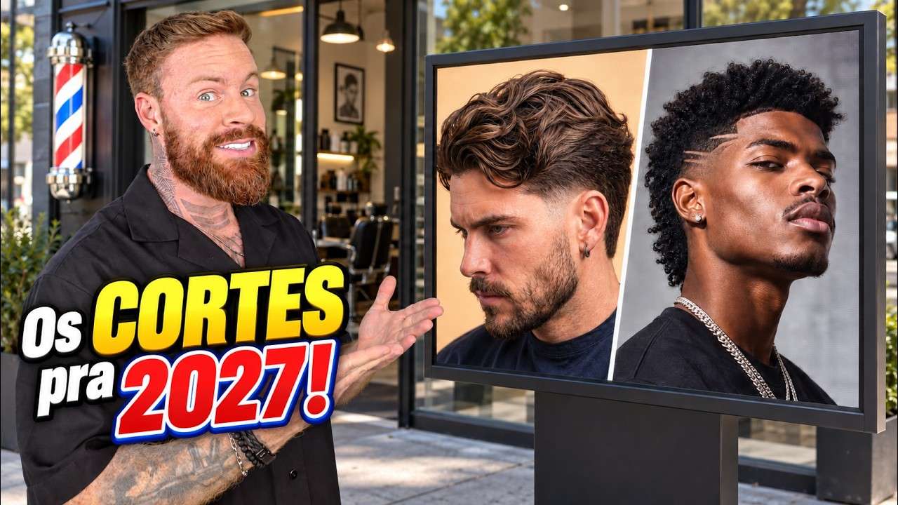 Os CORTES de CABELO MASCULINO pra 2027: Os 5 Principais ESTILOS que estão BOMBANDO!