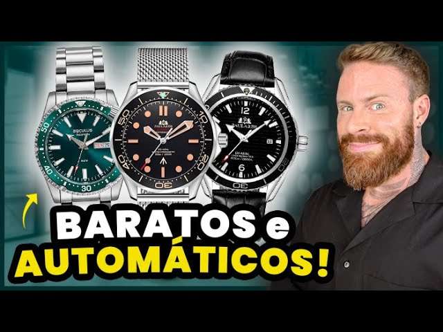 5 Relógios AUTOMÁTICOS e BARATOS (os BRABOS da minha Coleção)