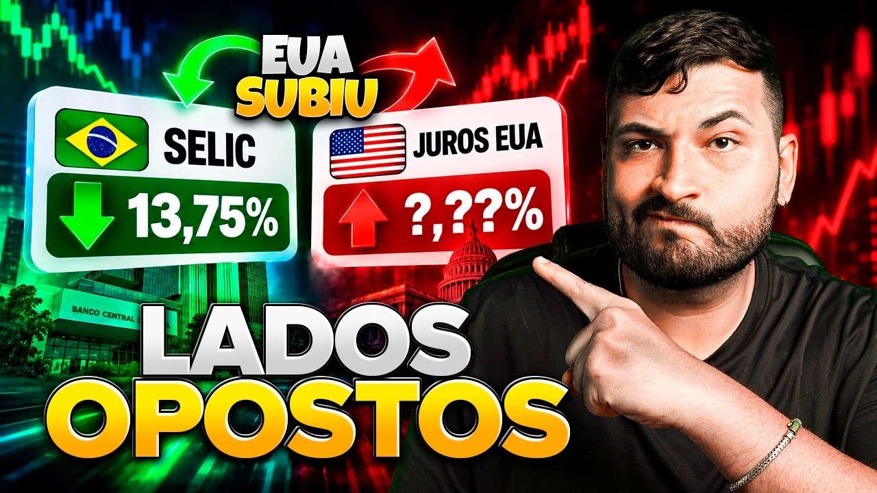 SELIC CAIU PARA 13,75% e os EUA fizeram o contrário no mesmo dia