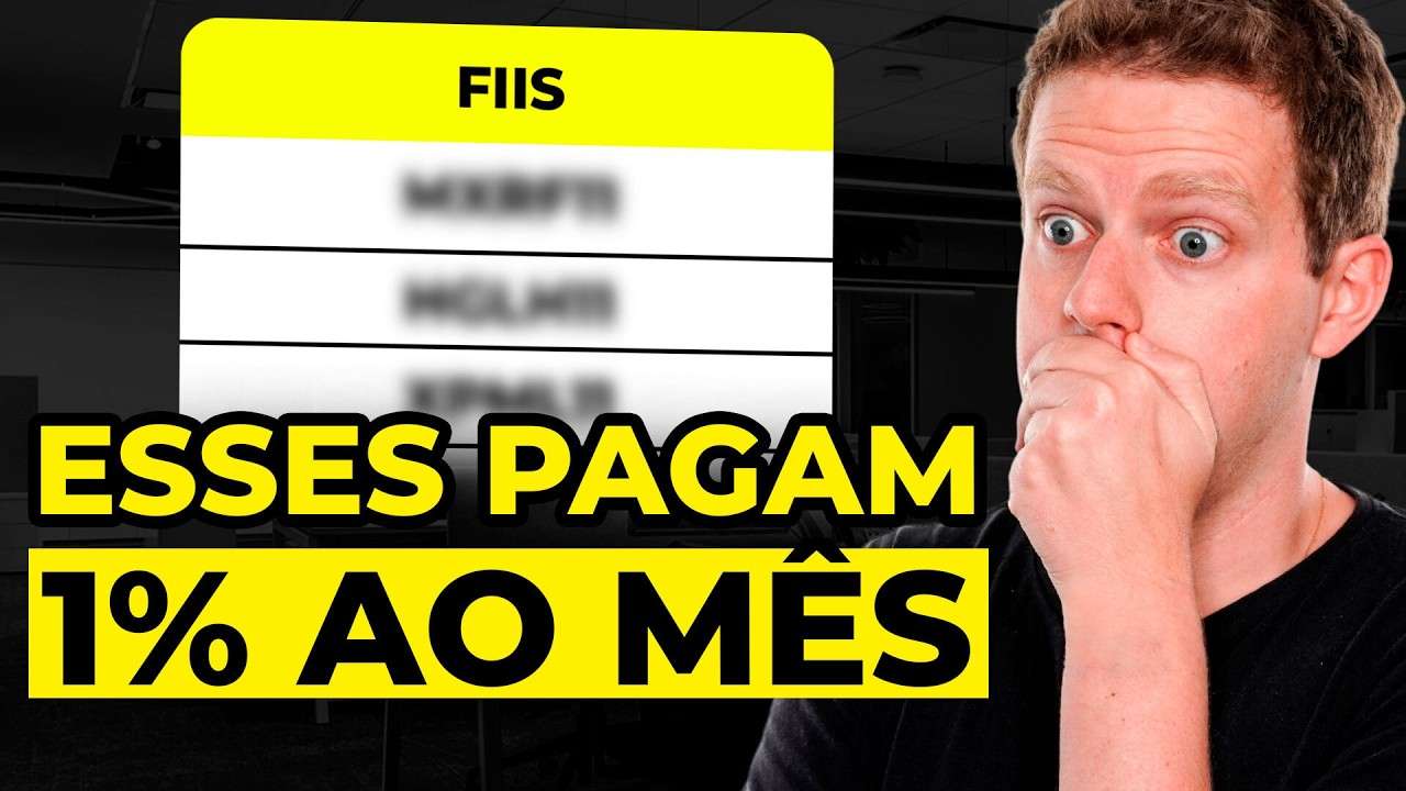 4 FUNDOS IMOBILIÁRIOS PAGANDO 1% AO MÊS HOJE!