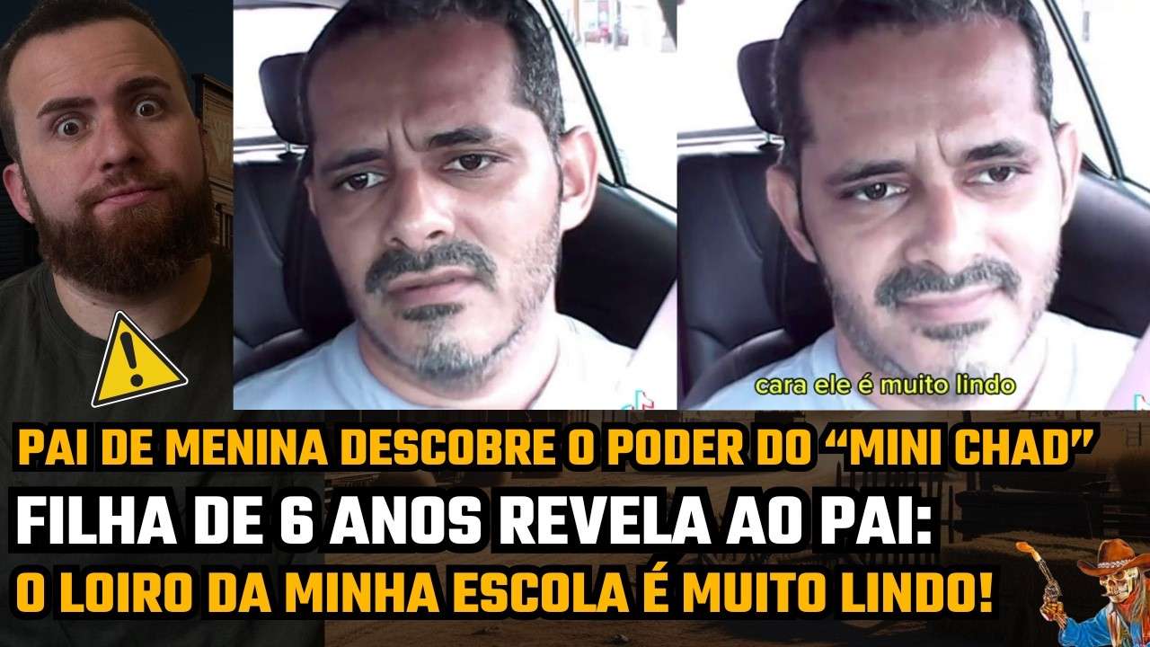 PAI DE MENINA DE 6 ANOS É SURPREENDIDO AO SABER QUE A FILHA ESTÁ ENCANTADA POR AMIGO LOIRO LINDO D+!
