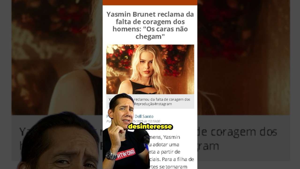 Yasmin Brunet Revoltada Porque os Homens Estão FROUXOS