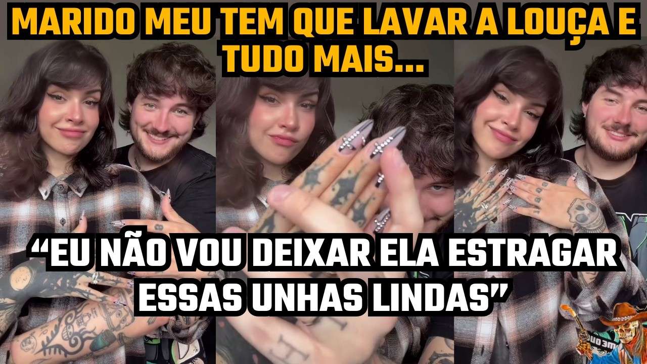 MARIDO "GOLDEN RETRIEVER" LAVA LOUÇA E FAZ TUDO, SÓ PRA NÃO ESTRAGAR A UNHA DA AMADA!