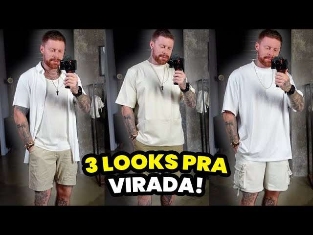 Montei 3 LOOKS pra VIRADA (Casual, Street e Alinhado) | Como vou me vestir no RÉVEILLON 2023?