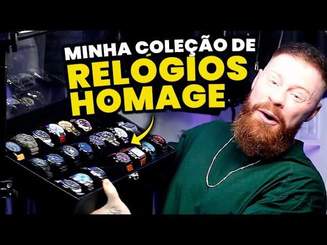 Minha COLEÇÃO de RELÓGIOS BARATOS - Os CLONES que tenho de Relógios Masculinos Icônicos | Homage