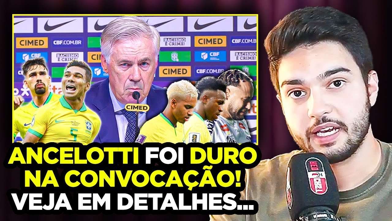 SEM NEYMAR: ANCELOTTI FAZ A CONVOCAÇÃO MAIS POLÊMICA DA HISTÓRIA!
