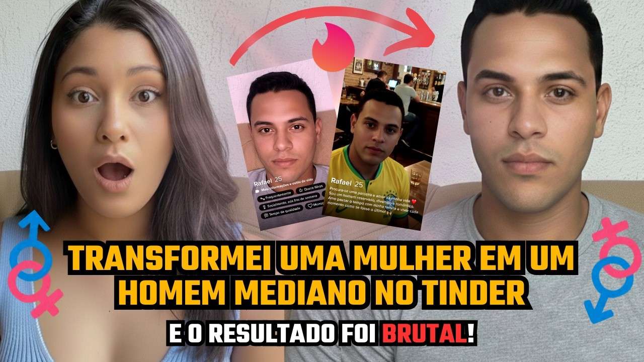TRANSFORMEI A RAQUEL EM UM "CARA MEDIANO" NO T1ND3R, E O RESULTADO FOI BRUTAL DEMAIS!