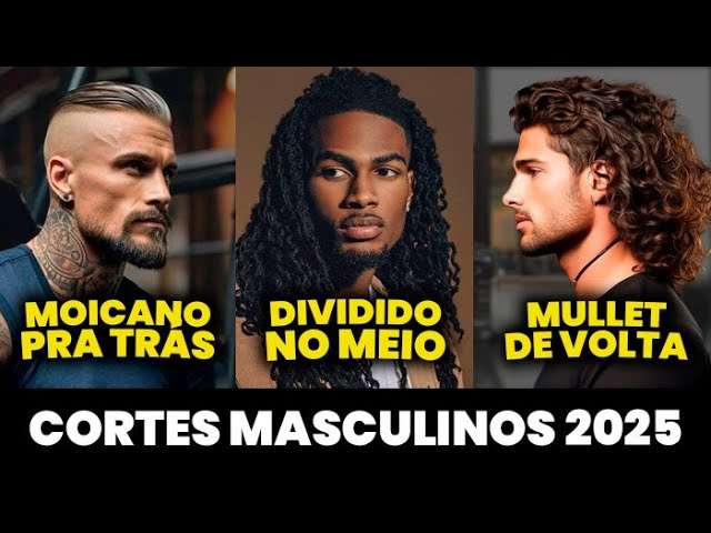 CORTES de CABELO MASCULINO pra 2025: Os 5 Estilos que estão DOMINANDO nosso Visual