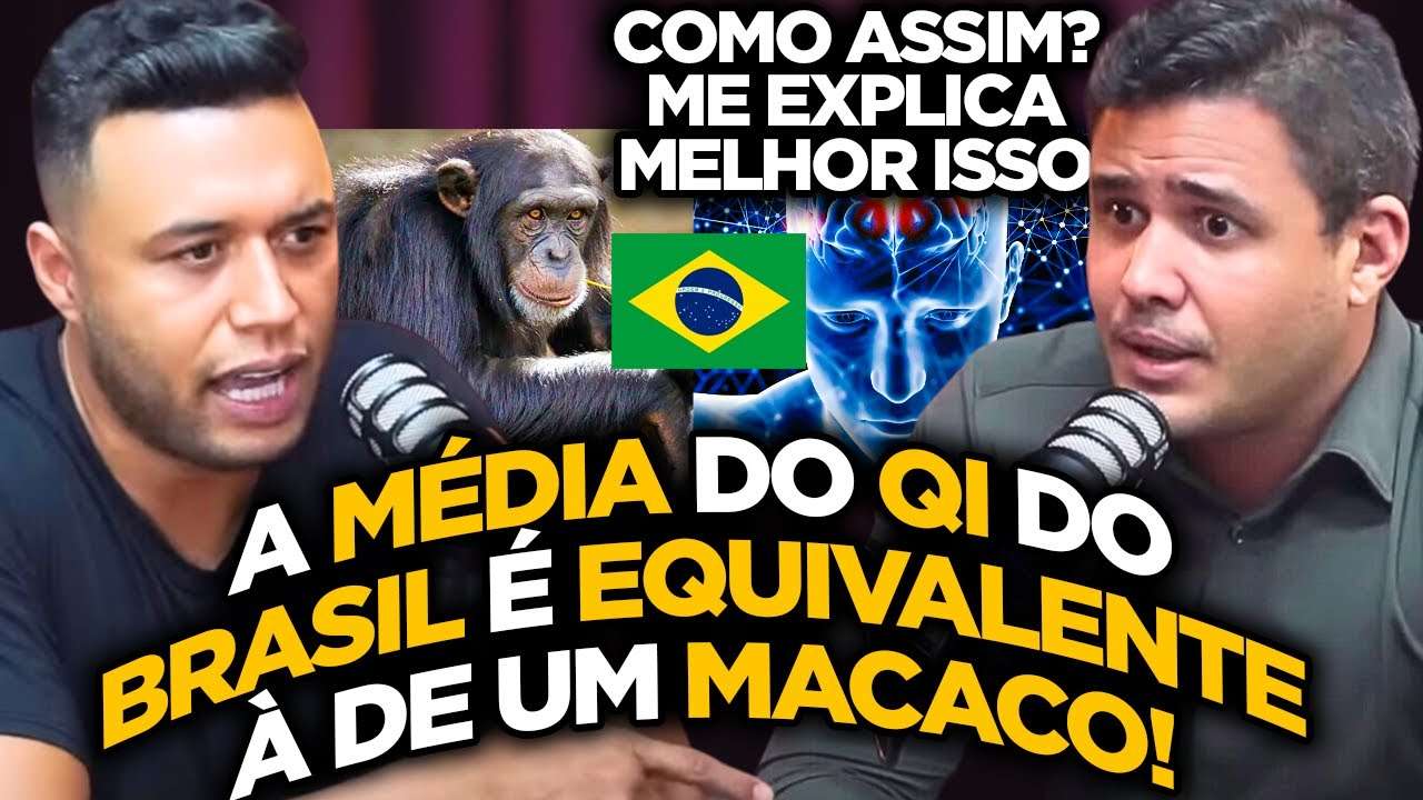 A MEDIA DO QI BRASILEIRO É IGUAL AO DE UM MAMACO