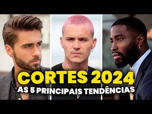 CORTES DE CABELO MASCULINO pra 2024: As 5 principais Tendências para esse ano | Glow Up