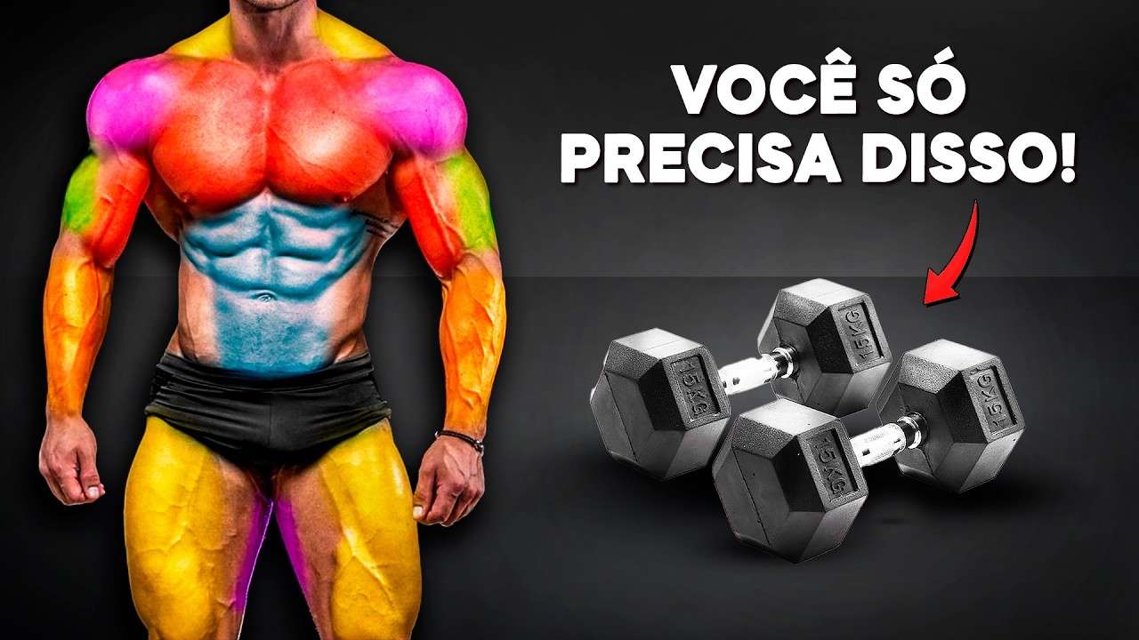 O Melhor Treino Apenas Com Halteres Para o Corpo Todo (+ Ficha de Treino Gratuita)