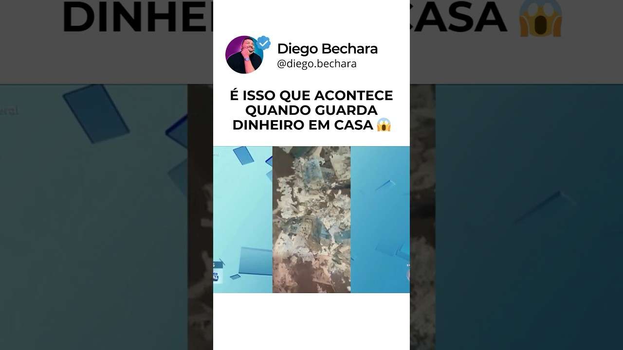 Guardar dinheiro em casa pode não ser tão “SEGURO” quanto achamos! O que você acha? #dinheiro