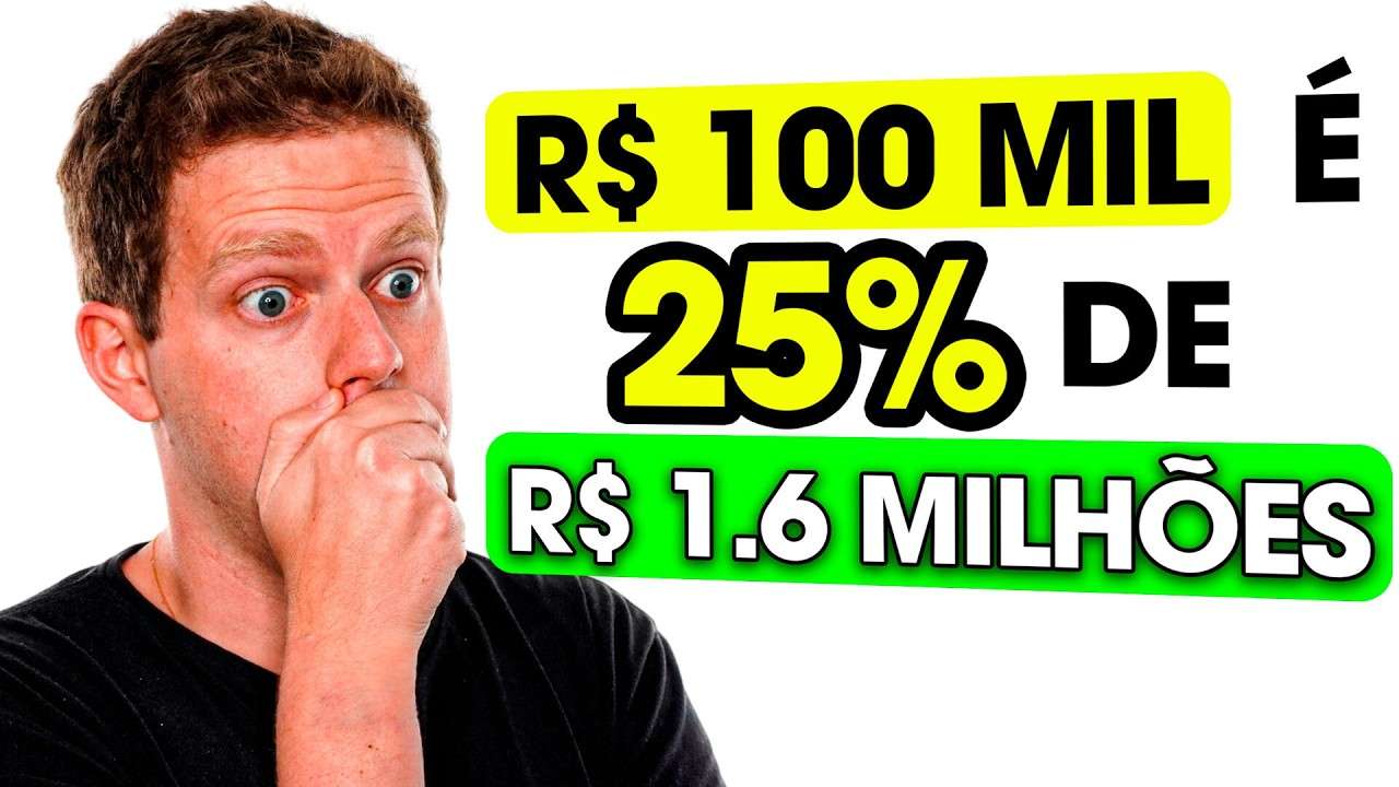 R$100 MIL é 25% de R$1.6 MILHÕES! REGRA DOS 72: COMO DOBRAR SEU DINHEIRO E VIVER DE RENDA