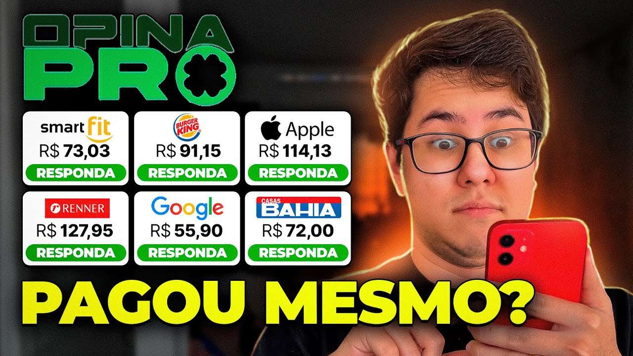 RECEBA 473 REAIS NO PIX COM OPINA PRO?! GANHAR DINHEIRO DANDO OPINIÃO É VERDADE?