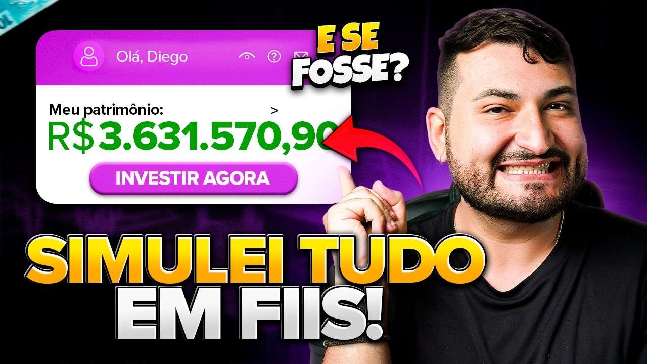 SIMULEI COLOCAR TODO O MEU DINHEIRO EM FIIS: R$3.631.570,90