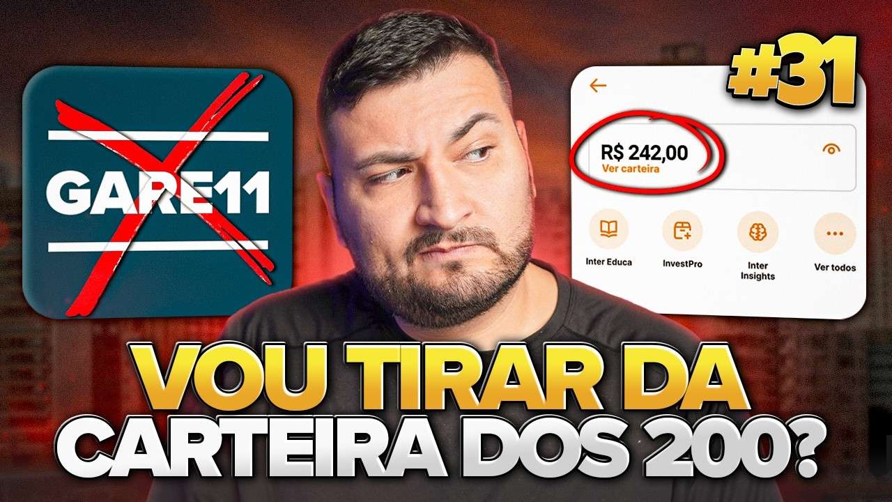VOTAÇÃO do GARE11 ME PEGOU! Tirei da CARTEIRA dos 200? | COMEÇANDO COM 200 REAIS #31
