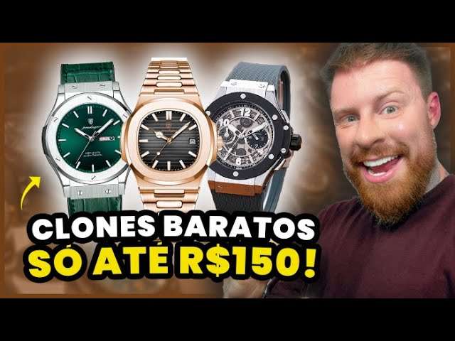 Meus 5 NOVOS RELÓGIOS CLONES da Coleção (Só até R$150) | Parecidos com RELÓGIOS ICÔNICOS