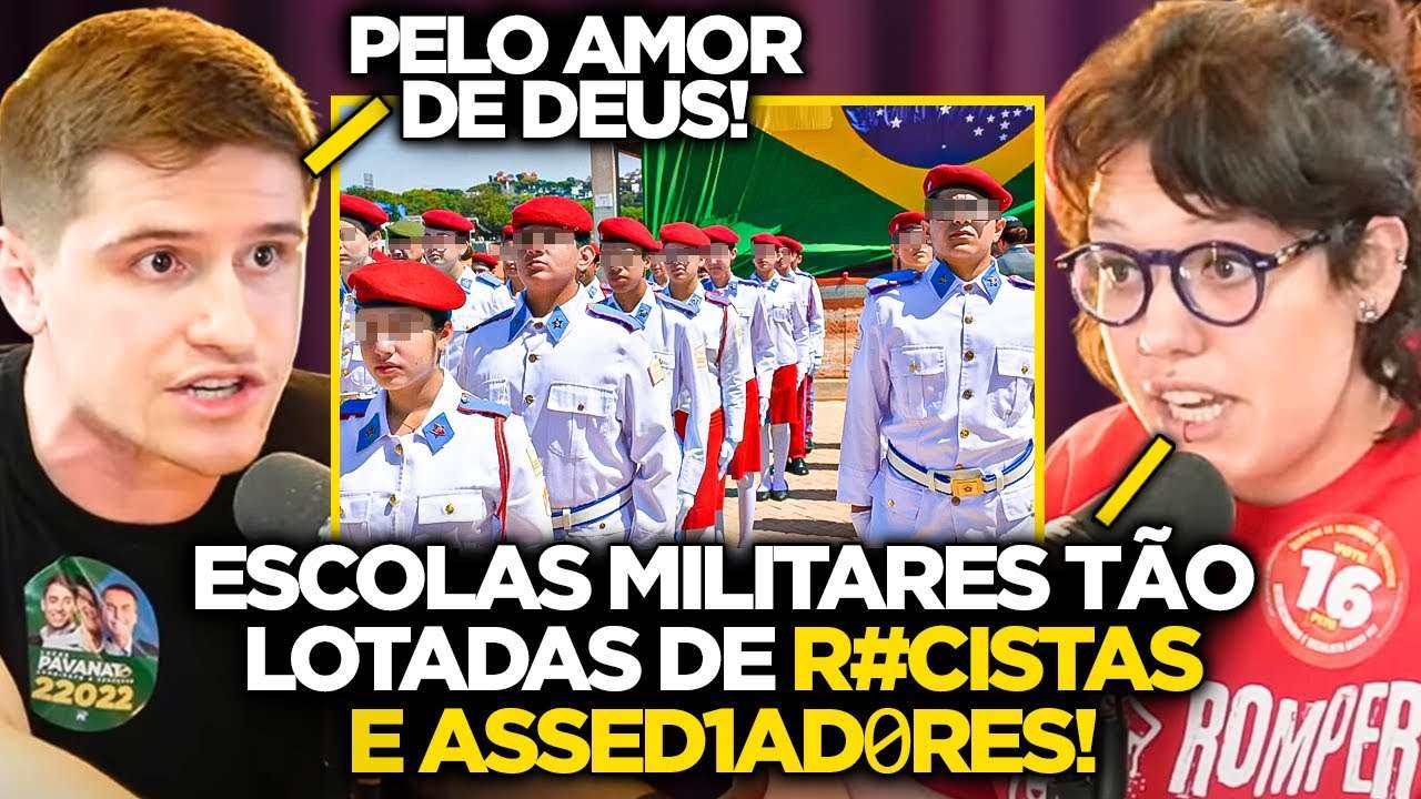 ESCOLA MILITAR é LUGAR de R4C1STAS e MACH1STAS? FEMINISTA x CONSERVADOR DEBATEM SÉRIO SOBRE!