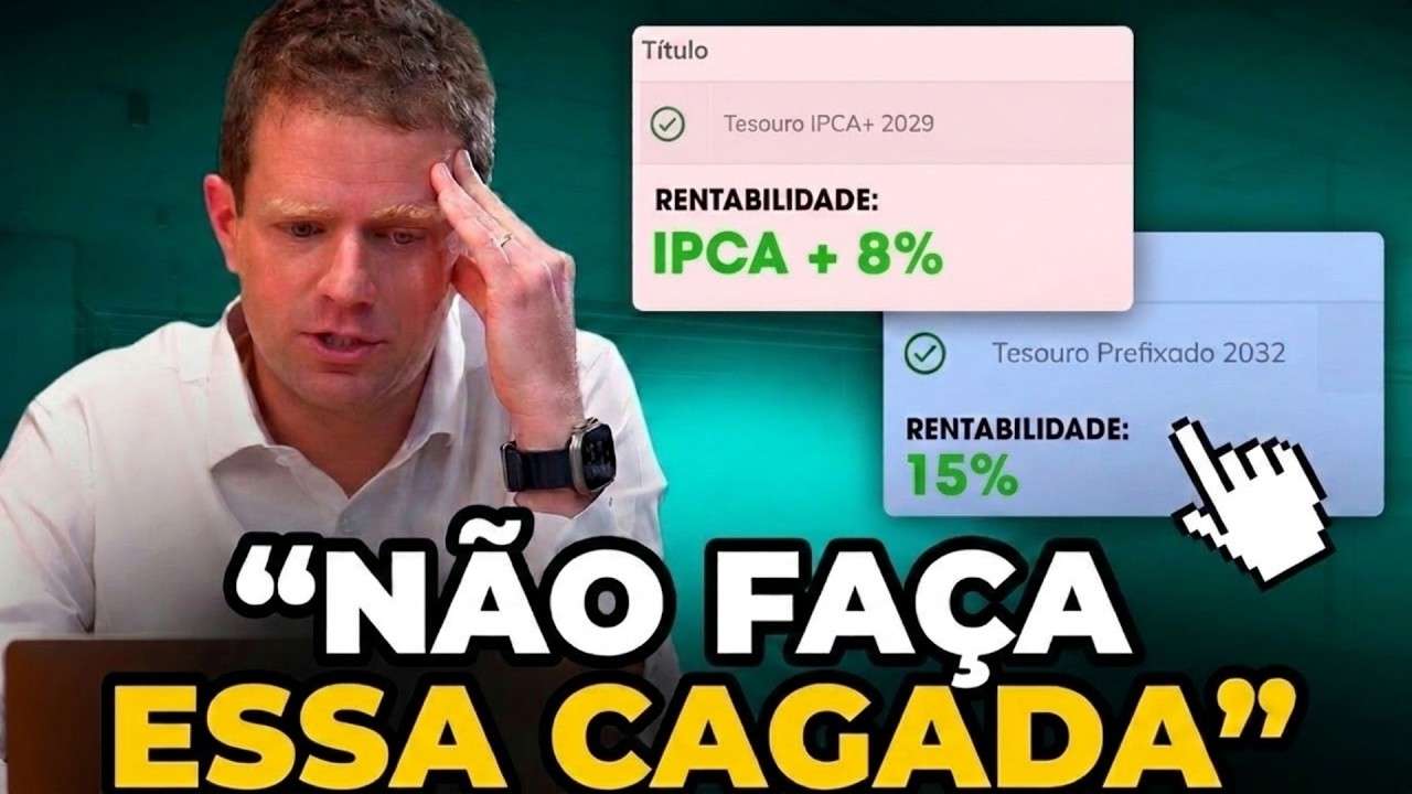 IPCA+8% ou PRÉ 15%: O ERRO QUE 90% DOS INVESTIDORES COMETE