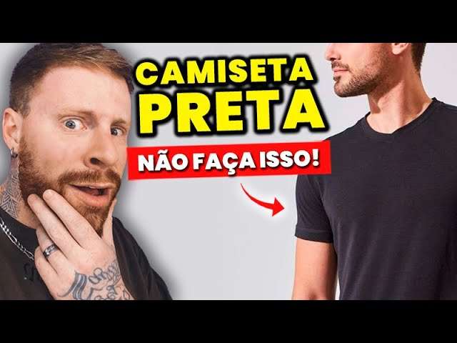 4 GAFES ao usar CAMISETA PRETA que DESTROEM nosso Visual (e Você NÃO percebe!)