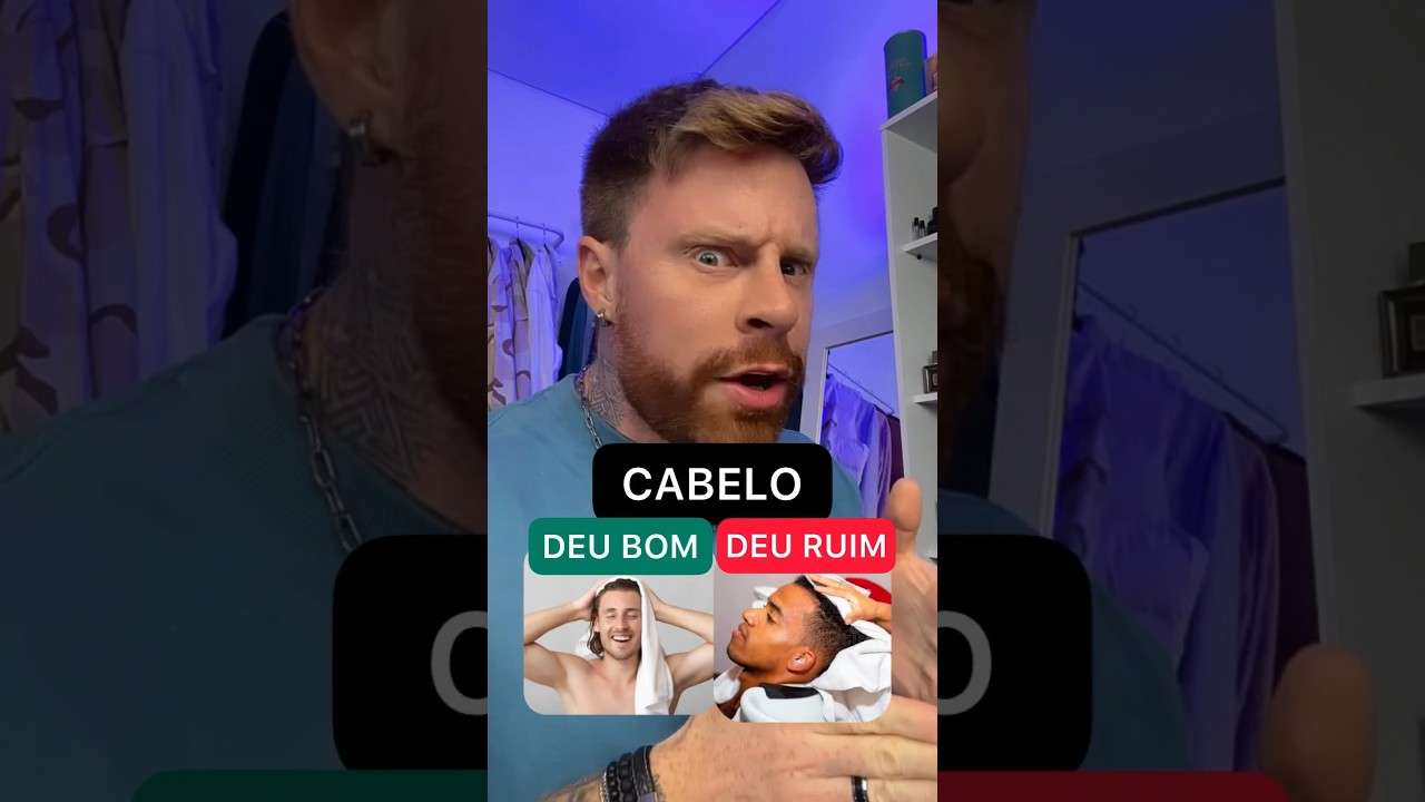 DEU RUIM ❌ DEU BOM: CABELO MASCULINO 👀