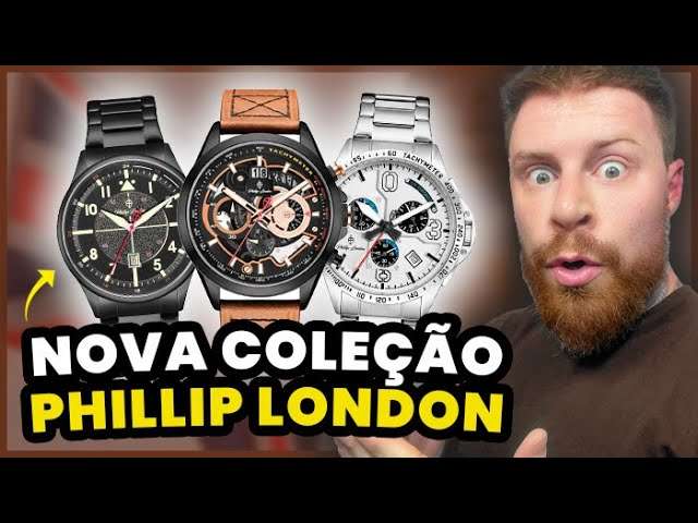 Os NOVOS RELÓGIOS INCRÍVEIS da PHILLIP LONDON, fui conhecer a Coleção de perto | Relógios Masculinos