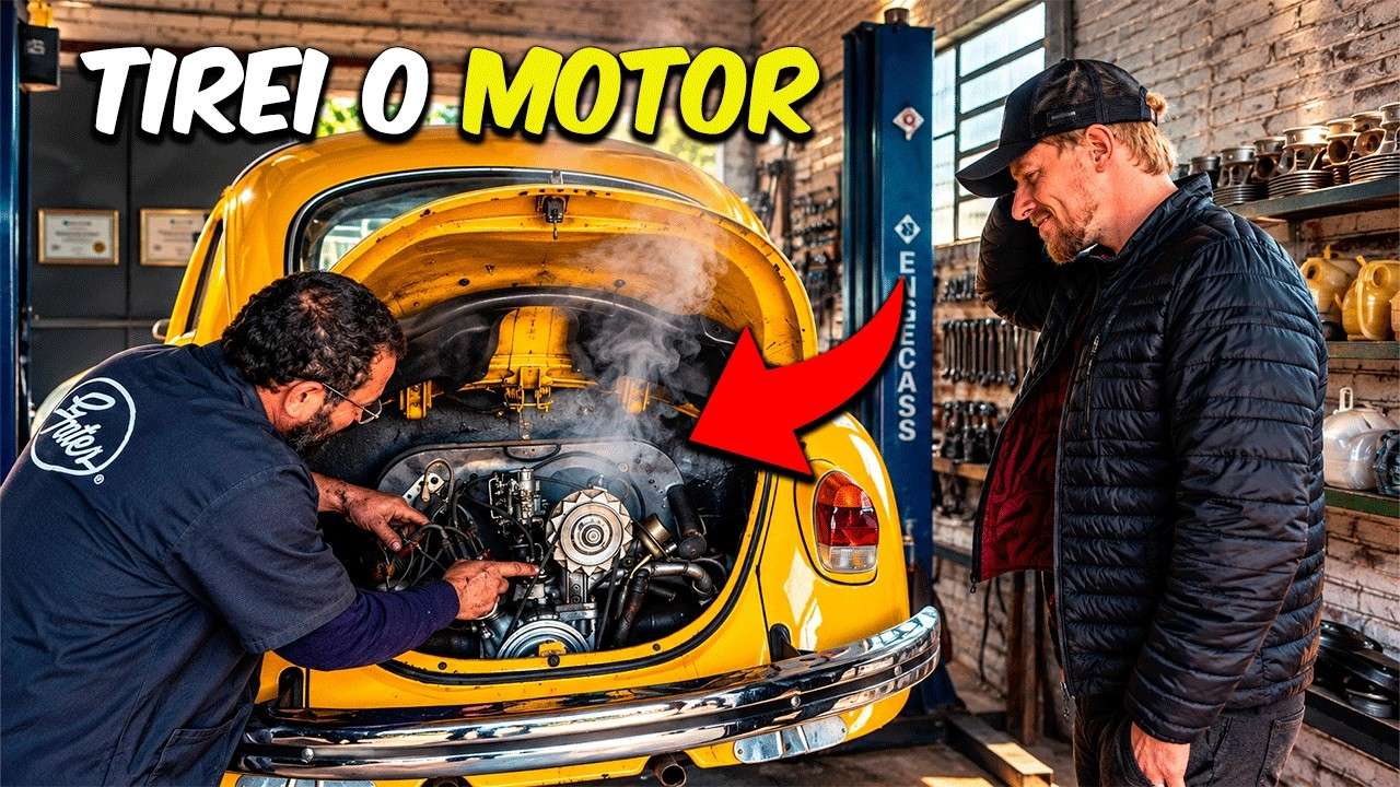 Tirei o Motor do Fusca na Oficina Raiz e Descobri o Pior! (Parte 2)