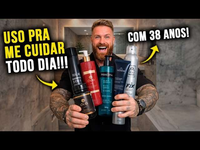 TODOS os PRODUTOS que Uso pra ME CUIDAR em um dia, com 38 ANOS (E pra que Servem?)