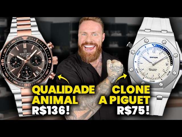 Meus 5 Novos RELÓGIOS HOMAGE da Coleção - BARATOS só até R$150 - Clones de Relógios de LUXO!